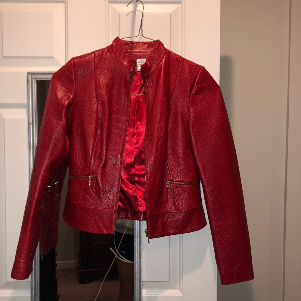 Red Leather Outfit!